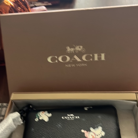 Coach snowman wristlet w two charms - Picture 4 of 5